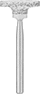 Image of Product. Side1 orientation. Grinding Bits. Cotton-Laminate Grinding Bits for Metals , Style 4.