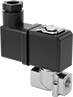 Image of Product. Back orientation. Solenoid On/Off Valves. Compact Solenoid On/Off Valves for Coolant, Brass Body with DIN B Connection.