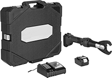 Image of Product. Front orientation. Contains MultipleImages. Wire and Cable Crimpers. Cordless Compression Lug and Splice Crimpers, Straight Handle.