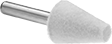 Image of Product. Front orientation. Polishing Bobs. Polishing Bobs, Cone with Flat Tip.