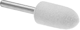 Image of Product. Front orientation. Polishing Bobs. Polishing Bobs, Cylinder with Round Tip.