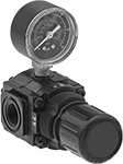 Image of Product. Front orientation. Compressed Air Regulator Manifolds. Norgren Modular Compressed Air Regulator Manifolds.