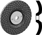 Image of Product. Front orientation. Contains MultipleImages. Grinding Wheels. Mill Scale-Removing Grinding Wheels for Angle Grinders.