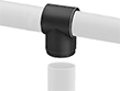 Image of ProductInUse. Front orientation. Exploded view. Slip-On Framing and Fittings. Plastic Slip-On Framing and Fittings, Through-Hole Connectors, Tee.
