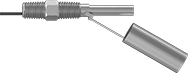 Image of Product. Front orientation. Float Switches. Horizontal-Mount Float Switches for Water, 304 Stainless Steel Body.