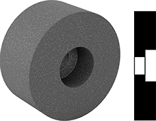 Image of Product. Recessed Grinding Wheel. Front orientation. Contains MultipleImages. Recessed Grinding Wheel. Internal Diameter Toolroom Grinding Wheels for Metals.