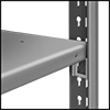 Image of ProductInUse. Front orientation. ZoomedIn view. Contains Border. Shelving. Heavy Duty Shelving, Open Shelving.