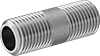 Standard-Wall Stainless Steel Threaded Pipe Nipples and Pipe