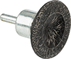 Long-Lasting End Brushes with Shank for Angles and Corners