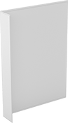 Image of Product. Front orientation. Sign Holders. Sleeve-Style Flange-Mount Sign Holders.