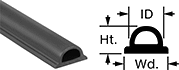 Image of Product. Front orientation. Contains Annotated, MultipleImages. Edge Seals. Oil-Resistant Surface-Mount Edge Seals, Style C.