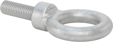 Image of Product. Top orientation. Galvanized Steel Eyebolt - for Lifting, M12 x 1.75 Thread Size, 38 mm Thread Length .
