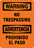 Security and Admittance Accident Prevention Signs