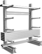 Image of Product. Front orientation. Pipe Racks. Extra Heavy Duty Pipe Racks, 1 Usable Side, Complete Units.