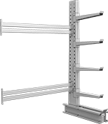 Image of Product. Front orientation. Pipe Racks. Extra Heavy Duty Pipe Racks, 1 Usable Side, Add-On Units.
