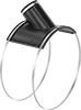 Drain, Waste, and Vent PVC Clamp-On Pipe Fittings for Water