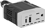 Image of Product. Front orientation. Power Connectors. Vehicle Adapters.