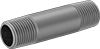 Standard-Wall Galvanized Steel Threaded Pipe Nipples and Pipe