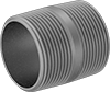 Standard-Wall Galvanized Iron and Steel Threaded Pipe Nipples and Pipe