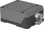 Image of Product. Flush. Front orientation. Flush Mount. Flat-Body AC/DC Metallic-Object Proximity Sensors.