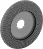 Arbor-Mount Flap Sanding Discs for Inside Corner Welds on Stainless Steel and Hard Metals