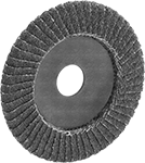 Image of Product. Front orientation. Sanding Discs. Arbor-Mount Flap Sanding Discs for Inside Corner Welds.