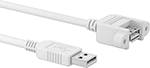 Image of Product. Front orientation. USB Cords. Panel-Mount USB Cords, Plug, , USB-A Connection, USB 2.0.