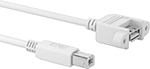 Image of Product. Front orientation. USB Cords. Panel-Mount USB Cords, Plug, , USB-A Connection, USB-B Connection.
