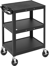 Image of Product. Style H. Front orientation. Carts. Carts with Outlet Strips, Style H.