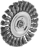 Image of Product. Front orientation. Wheel Brushes. Aggressive-Cleaning Wheel Brushes , For Use With Angle Grinders .