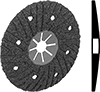 Long-Life Curved-Surface Semiflexible Grinding Wheels for Angle Grinders—Use on Metals