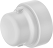 Image of Product. Push-to-Connect Grip Ring Female (Front). Front orientation. Pipe and Fittings. Standard-Wall Plastic Pipe Fittings for Water, Caps, Push-to-Connect Grip Ring Female.