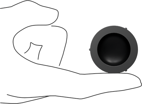 Image of Product. Side1 orientation. Contains SizingReference. Thick-Wall PVC Plastic Pipe Fitting for Water, Cap, 3/4 Pipe Size Socket-Connect Female.