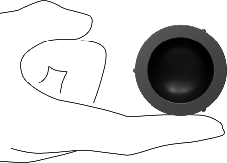 Image of Product. Side1 orientation. Contains SizingReference. Thick-Wall PVC Plastic Pipe Fitting for Water, Cap, 1 Pipe Size Socket-Connect Female.