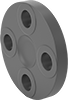 Thick-Wall Plastic Pipe Flanges for Water