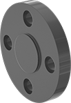 Image of Product. Front. Front orientation. Pipe and Fittings. CPVC Pipe Flanges for Chemicals, Blind Flanges, Flanged, Flat.