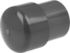 Image of Product. Front orientation. Pipe and Fittings. Thick-Wall Plastic Pipe Fittings for Water, Plugs, Cement Socket Male.