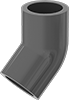 Thick-Wall Plastic Pipe Fittings for Water