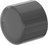 Image of Product. Cement Socket Female. Front orientation. Pipe and Fittings. Thick-Wall Plastic Pipe Fittings for Water, Caps, Cement Socket Female.