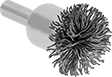 Image of Product. Front orientation. Cup and End Brushes. End Brushes with Shank for Open-End Holes.