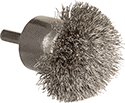 Image of Product. Front orientation. Cup and End Brushes. End Brushes with Shank for Closed-End Holes.