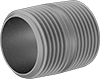 Standard-Wall Galvanized Iron and Steel Threaded Pipe Nipples and Pipe
