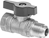 On/Off Valves with 45° Flared Compression Fittings for Natural Gas, Propane, and Butane