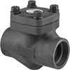 Socket-Connect Check Valves for Oil and Fuel