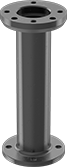 Image of Product. Front orientation. Robot Tool Mounts. Long-Reach Robot Tool Mounts, Black Anodized Aluminum.