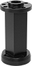 Image of Product. Front orientation. Robot Tool Mounts. Long-Reach Robot Tool Mounts, Black Acetal.