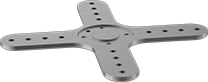 Image of Product. Front orientation. Robot Tool Mounts. Robot Tool Mounts for T-Slotted Framing, X-Shape.