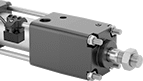 Image of Product. Front orientation. Proximity Sensors. Locking Tie Rod Air Cylinders.