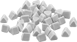 Image of Product. Front orientation. Tumbling Media. Fine-Polishing Media for Steel, Stainless Steel, and Hard Metals, Triangle.