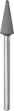 Image of Product. Bottom orientation. Grinding Bits. Rubber-Cushioned Abrasive Grinding Bits for Metals, Style 2.